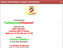 Tablet Screenshot of collezionistivillasanta.org